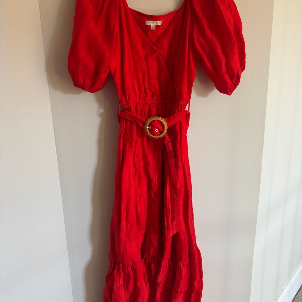 Red Tomato Red Wrap Dress - Size L